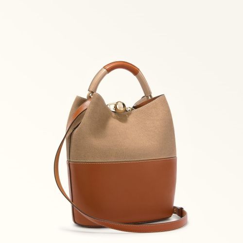 Furla Hand- en schoudertas Cognac dames (Sfera S Bucket WB01679-BX3924-4085S - Sfera S Bucket WB01679-BX3924-) - Rigi