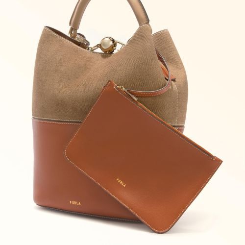Furla Hand- en schoudertas Cognac dames (Sfera S Bucket WB01679-BX3924-4085S - Sfera S Bucket WB01679-BX3924-) - Rigi