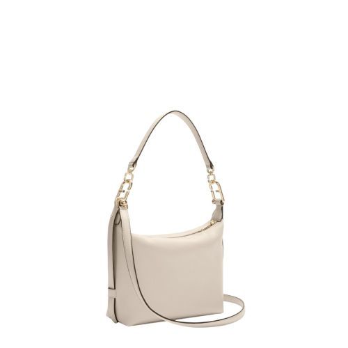 Furla Tonie Mini Hobo dames handtas in off wit leer.