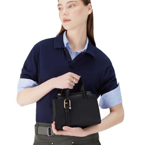 Furla Hand- en schoudertas Zwart dames (WB01337 BV2045 O6000 Nuvola S Boston Bag - WB01337 BV2045 O6000 Nuvola S ) - Rigi