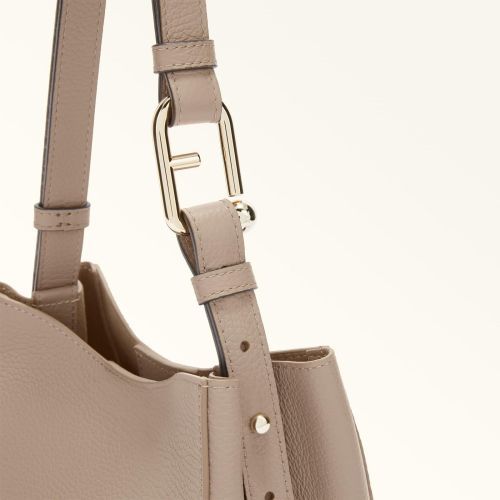 Furla Hand- en schoudertas Licht grijs dames (Nuvola Mini Bucket Bag 20 WB01373-HSF000 - Nuvola Mini Bucket Bag 20 WB01) - Rigi