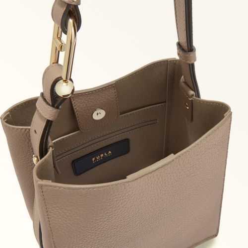 Furla Hand- en schoudertas Licht grijs dames (Nuvola Mini Bucket Bag 20 WB01373-HSF000 - Nuvola Mini Bucket Bag 20 WB01) - Rigi