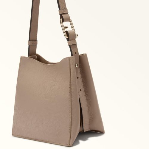 Furla Hand- en schoudertas Licht grijs dames (Nuvola Mini Bucket Bag 20 WB01373-HSF000 - Nuvola Mini Bucket Bag 20 WB01) - Rigi