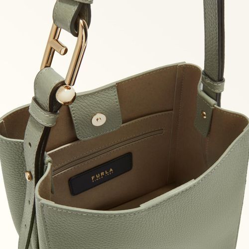 Furla Hand- en schoudertas Licht groen dames (Nuvola Mini Bucket Bag 20 WB01373-HSF000 - Nuvola Mini Bucket Bag 20 WB01) - Rigi