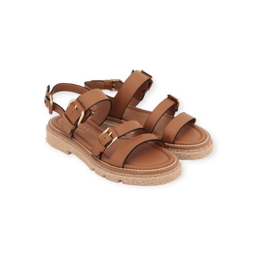 Gessica Monti 2029 dames sandaal in cognac leer. Gessica Monti 2029 dames sandaal in cognac leer.