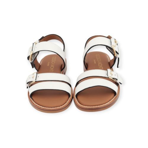 Gessica Monti 2029 dames sandaal in wit leer. Gessica Monti 2029 dames sandaal in wit leer.