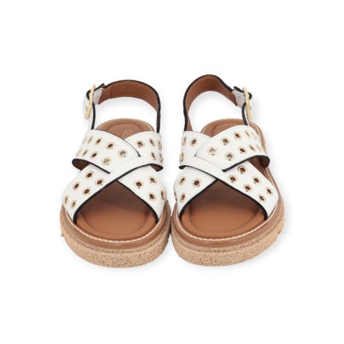 Gessica Monti 2030 dames sandaal in wit leer. Gessica Monti 2030 dames sandaal in wit leer.