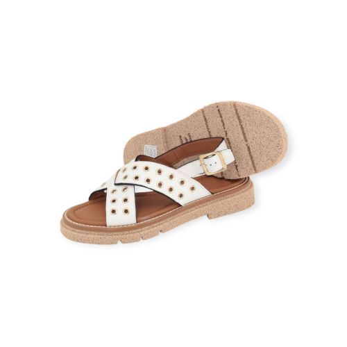 Gessica Monti 2030 dames sandaal in wit leer. Gessica Monti 2030 dames sandaal in wit leer.