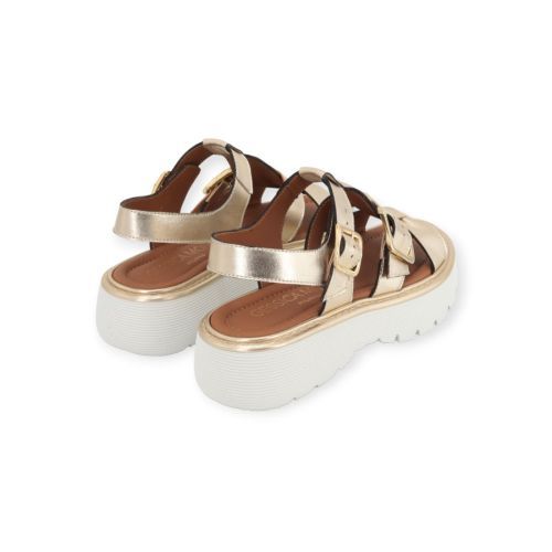 Gessica Monti 2036 dames sandaal in goud shinning leer.