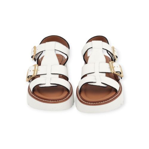 Gessica Monti 2036 dames sandaal in wit leer. Gessica Monti 2036 dames sandaal in wit leer.