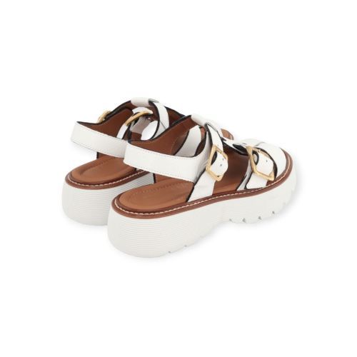 Gessica Monti 2036 dames sandaal in wit leer. Gessica Monti 2036 dames sandaal in wit leer.