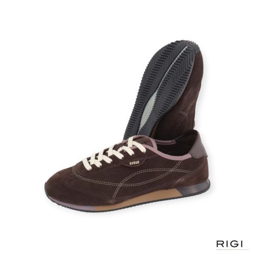 Ghoud Rush Minima Low sneaker in bruin suède voor dames. 