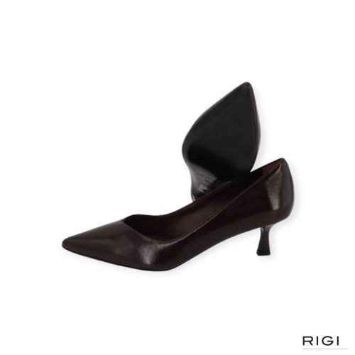 Gianmarco F. pump AW008in bruin leer voor dames. Gianmarco F. pump AW008in bruin leer voor dames.