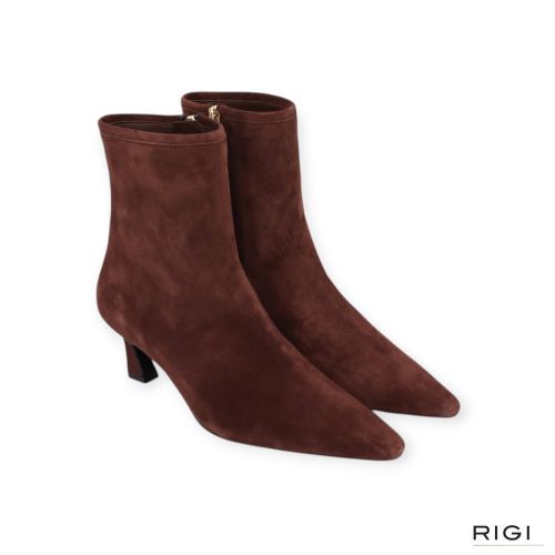 Gianmarco F AW052 dames enkellaars in bruin suede leer. Gianmarco F AW052 dames enkellaars in bruin suede leer.
