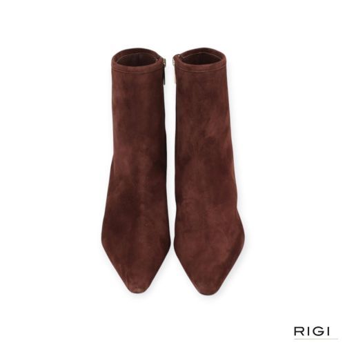 Gianmarco F AW052 dames enkellaars in bruin suede leer. Gianmarco F AW052 dames enkellaars in bruin suede leer.