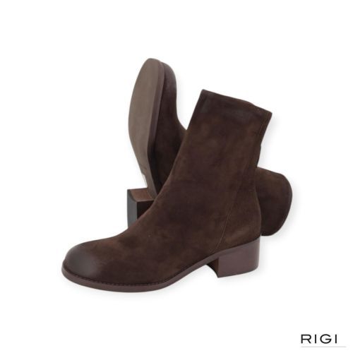 Gianmarco F. AW125 enkellaars in bruin suède voor dames. Gianmarco F. AW125 enkellaars in bruin suède voor dames.