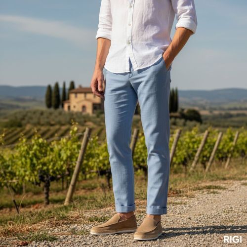 Giorgio mocassin in beige suède voor heren.