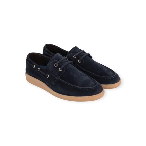 Giorgio heren veterschoen in blauw suede.
