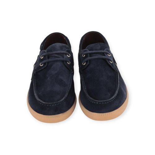 Giorgio heren veterschoen in blauw suede.