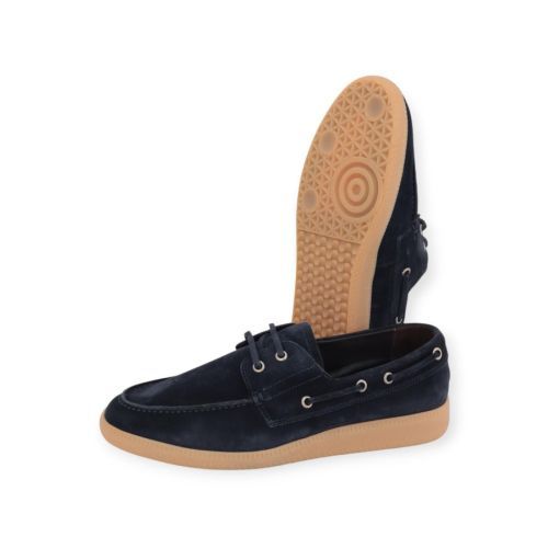 Giorgio heren veterschoen in blauw suede.