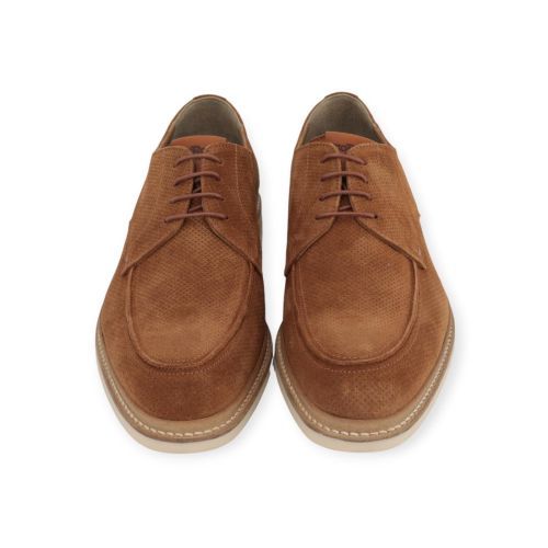 Giorgio veterschoen voor heren in cognac geprint suède.