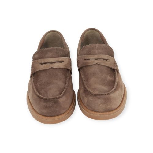 Giorgio heren mocassin in licht bruin suede.