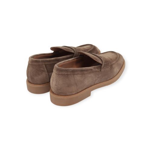 Giorgio heren mocassin in licht bruin suede.