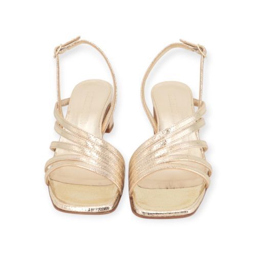 Guglielmo Rotta dames sandaal in het goud leer.