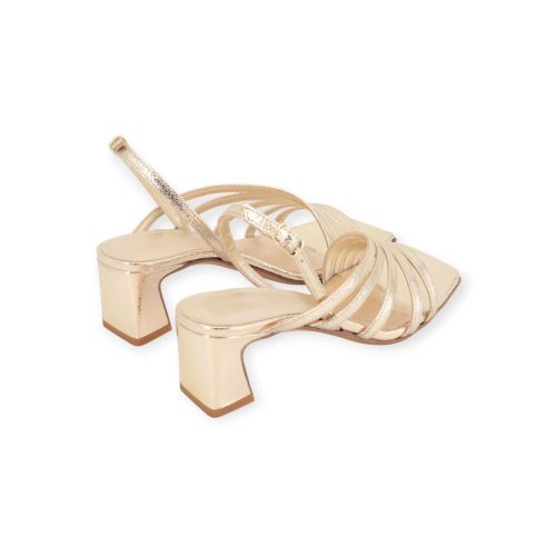 Guglielmo Rotta dames sandaal in het goud leer.