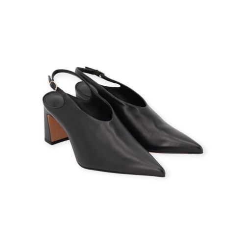 Guglielmo Rotta pump dames slingback in het zwart leer.