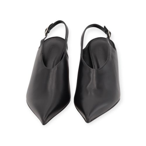 Guglielmo Rotta pump dames slingback in het zwart leer.