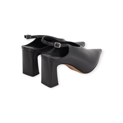Guglielmo Rotta pump dames slingback in het zwart leer.