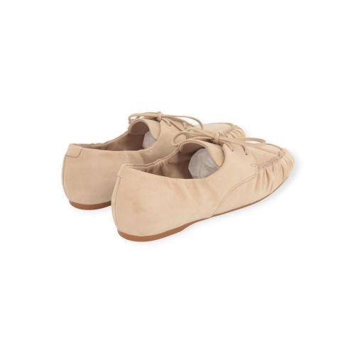 Guglielmo Rotta Sailor veter / mocassin dames schoen in het beige nubuck leer.