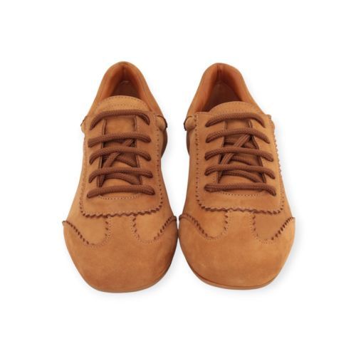 Guglielmo Rotta Sunday veterschoen voor dames in cognac suède. 