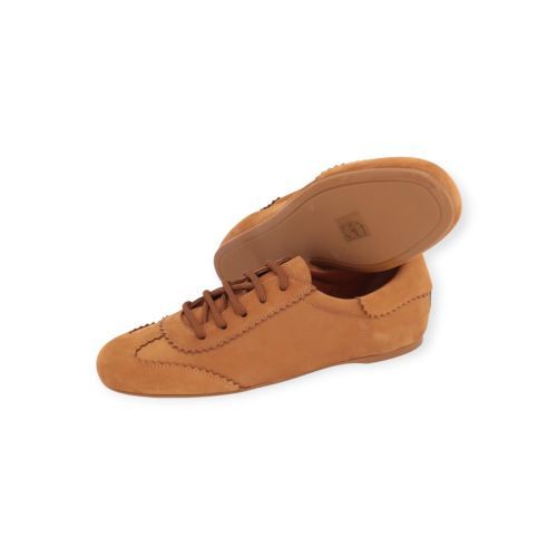 Guglielmo Rotta Sunday veterschoen voor dames in cognac suède. 