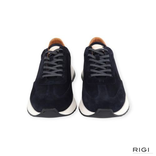 Hacket Rapid Chad heren sneaker in het blauw suede leer. Hacket Rapid Chad heren sneaker in het blauw suede leer.