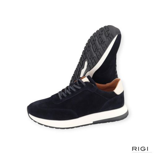 Hacket Rapid Chad heren sneaker in het blauw suede leer. Hacket Rapid Chad heren sneaker in het blauw suede leer.