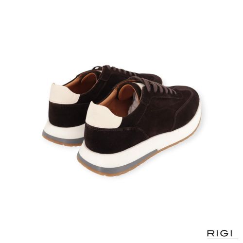 Hacket Rapid Chad heren sneaker in het bruin suede leer. Hacket Rapid Chad heren sneaker in het bruin suede leer.