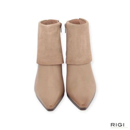 Hispanitas Bangkok HI265229 enkellaars voor dames in beige, taupe suède, leer. Hispanitas Bangkok HI265229 enkellaars voor dames in beige, taupe suède, leer.