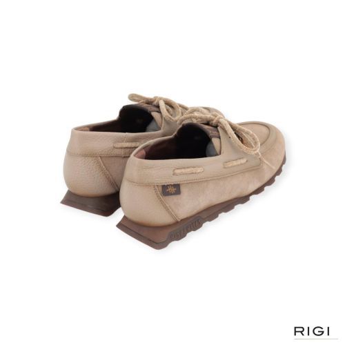 Hispanitas Zinnia HI264908 veterschoen in taupe, beige suède voor dames. 