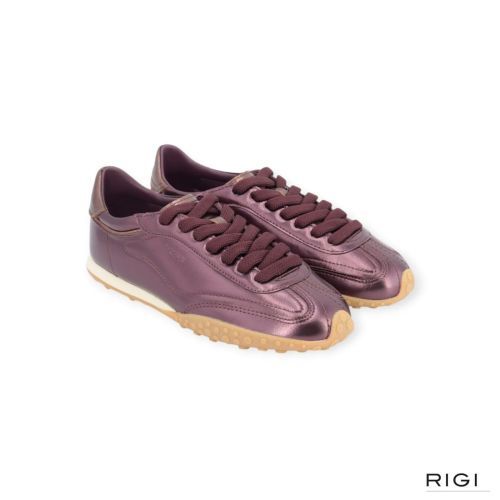Hoff Bridge Metallics Burgundy sneaker in bordeaux metallic leer voor dames. 