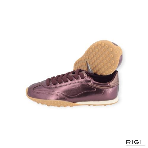Hoff Bridge Metallics Burgundy sneaker in bordeaux metallic leer voor dames. 