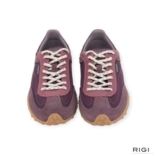 Hoff Bridge MKII Aubergine dames sneaker in paars suede en nylon.