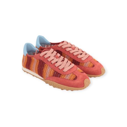 Hoff Bridge Woven sneaker voor dames in coral. Hoff Bridge Woven sneaker voor dames in coral.
