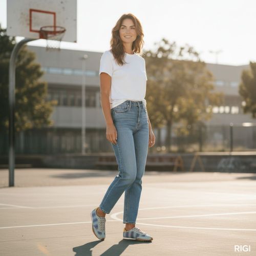 Hoff Bridge Woven sneaker voor dames in licht blauw.