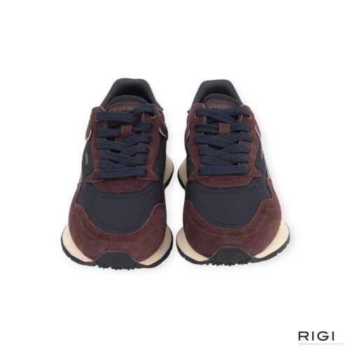Hoff City Brown sneaker in bruin, blauw suède met nylon voor dames en heren. 