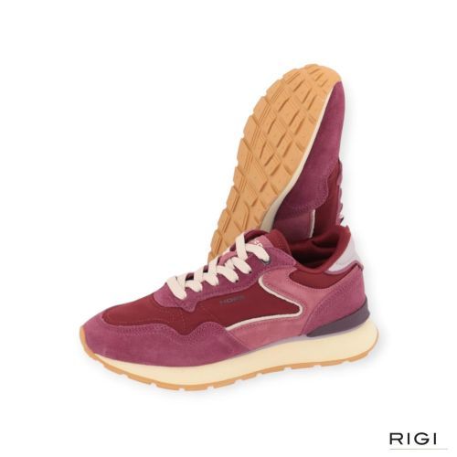 Hoff City Cherry sneaker in bordeaux suède met nylon voor dames. Hoff City Cherry sneaker in bordeaux suède met nylon voor dames.