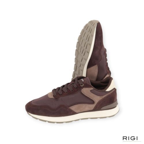Hoff City Chocolate sneaker in chocolate bruin suède met nylon voor heren. Hoff City Chocolate sneaker in chocolate bruin suède met nylon voor heren.