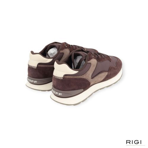 Hoff City Chocolate sneaker in chocolate bruin suède met nylon voor heren. Hoff City Chocolate sneaker in chocolate bruin suède met nylon voor heren.