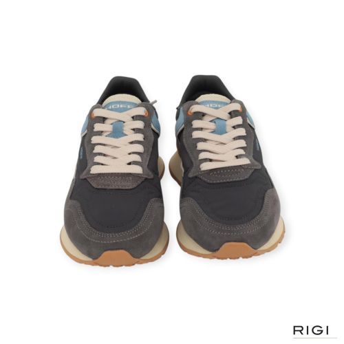 Hoff City Chroma Anthracite sneaker in grijs, blauw suède met nylon voor heren. Hoff City Chroma Anthracite sneaker in grijs, blauw suède met nylon voor heren.